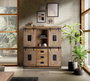 GINER Y COLOMER Alacena de estilo industrial en acacia y metal